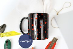 Black mug Father's Day Mockup, Mockup PSD & JPG mockup Product Image 2