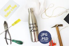 Stainless steel bottle Mockup Father's Day, Mockup, PSD Product Image 1