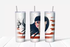 American flag Tumbler design. Sublimation PNG, 20 oz. Product Image 5