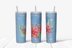 Christmas sublimation design. Skinny tumbler wrap design. Product Image 4