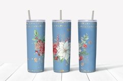 Christmas sublimation design. Skinny tumbler wrap design. Product Image 3