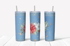 Christmas sublimation design. Skinny tumbler wrap design. Product Image 2