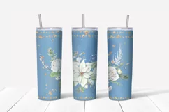 Christmas sublimation design. Skinny tumbler wrap design. Product Image 2
