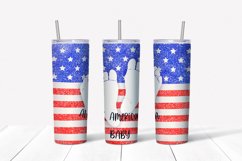 All American baby Tumbler design. Sublimation PNG, 20 oz. Product Image 3