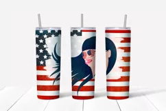 American flag Tumbler design. Sublimation PNG, 20 oz. Product Image 4