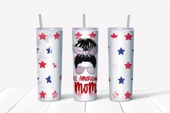 All American mom Tumbler design. Sublimation PNG, 20 oz. Product Image 3