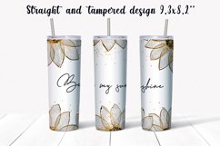 Abstract sunflower glitter tumbler wraps Sublimation. 20 oz. Product Image 4