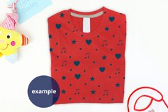 Father's Day Red T-shirt Mockup, Folded T-shirt Mock up PSD Product Image 2