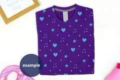 Father's Day Purple T-shirt Mockup, Folded Tshirt Mockup PSD Product Image 2