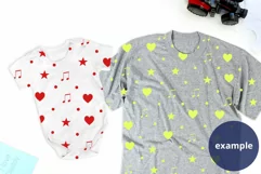Dad Gray T-shirt & Baby bodysuit Mockup PSD Father's Day Product Image 2