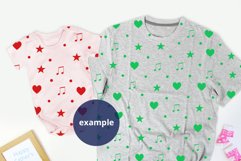 Baby Girl Bodysuit & Gray T-shirt Mockup PSD Father's Day Product Image 2