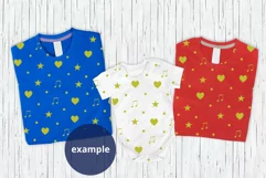 Patriotic T-shirts Baby Bodysuit Mockup, 4th of July mockup Product Image 2