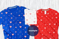 4th of July 3 T-shirts Mockup, Patriotic family mock up PSD Product Image 2