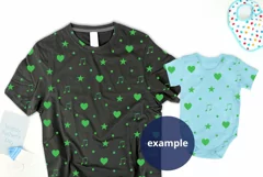 Baby Boy Bodysuit & Dark Gray T-shirt Mockup Father's Day Product Image 2