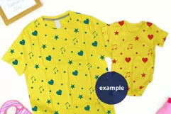 Yellow Dad T-shirt & Baby bodysuit Mockup, Father's Day Product Image 2