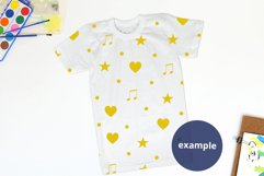 White School t-shirt mockup, Painting Accessories background Product Image 2