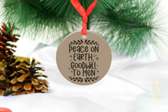 Peace on Earth Goodwill to Men, Christian Christmas svg file Product Image 4