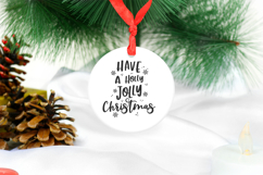 Have a Holly Jolly Christmas SVG Cut File, Holiday Craft PNG Product Image 2
