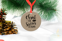 Christian Christmas SVG file, Christ the Savior Is Born Product Image 4