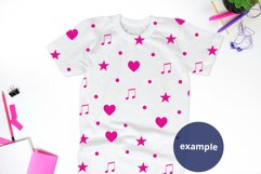 School Girls t-shirt mockup, Pink school Accessories flatlay Product Image 2