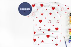 Back to school White t-shirt mockup, School Oil Paint Set Product Image 2