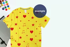 Yellow t-shirt mockup Back to school Watercolor painting set Product Image 2