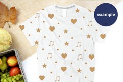 Thanksgiving White T-shirt mockup, Burlap, fruit & leaves Product Image 2