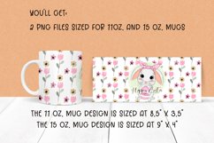 Hoppy Easter bunny Mug sublimation design, 11 and 15oz. Product Image 2