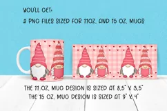 Love Gnomes couple Mug Sublimation design. PNG. Product Image 2