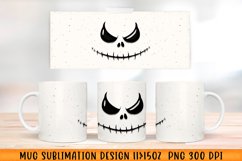 Halloween Mug wrap Sublimation design. PNG. Product Image 1