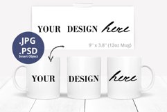 12oz Mug mockup Full Wrap & Mug wrap sample, transparent PNG Product Image 1