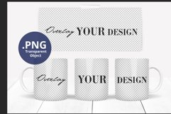 12oz Mug mockup Full Wrap & Mug wrap sample, transparent PNG Product Image 3