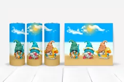 Beach Gnome Tumbler PNG & JPG Product Image 1
