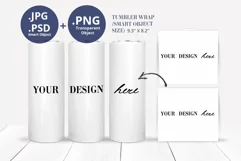 20oz Skinny Tumbler mockup, Tapered Straight Wrap Shapes Product Image 1