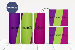 20oz Skinny Tumbler mockup, Tapered Straight Wrap Shapes Product Image 2