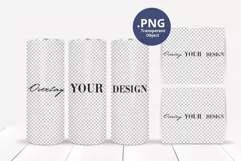 20oz Skinny Tumbler mockup, Tapered Straight Wrap Shapes Product Image 3