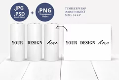 15oz Straight Skinny Tumbler mockup, Full Wrap shape mockup Product Image 1
