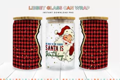 Teacher Christmas Libbey Glass Can Sublimation PNG Product Image 1