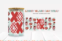 Retro Valentines Day XOXO Libbey Can Tumbler Sublimation Product Image 2