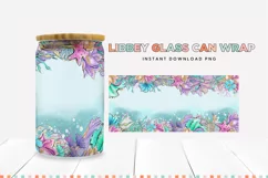 Under The Sea Libbey Glass Can Sublimation PNG Product Image 2