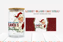 Teacher Christmas Libbey Glass Can Sublimation PNG Product Image 2