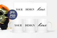 Halloween 11oz Mug Mockup Full Wrap & Wrap design sample Product Image 1