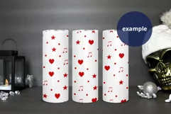 Scary Christmas 20oz Skinny Tumbler mockup Full wrap, PSD Product Image 2