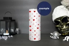 20oz Skinny Tumbler mockup Scary Christmas, Alternative Xmas Product Image 2