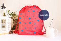 Red Christmas Santa Sack Mockup PSD, JPG Santa bag Product Image 2