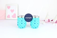 Two Blue Wine Tumblers Valentine's Day Mockup, Mockup PSD Product Image 2
