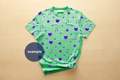 Kelly Green Unisex Female T-shirt Mockup, PSD Mockup JPG Product Image 2