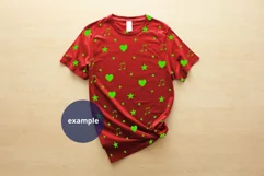 Red T-shirt for Woman Mockup, PSD Mockup JPG Product Image 2