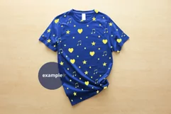 True Royal T-shirt for Woman Mockup, PSD Mockup JPG Product Image 2