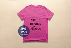 Bella Canvas 3001 T-shirt Mockup Berry Color, PSD Mockup Product Image 1
